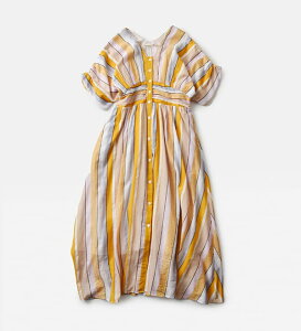 ne Quittez pas �k�L�e�p �ʒ� �R�b�g���{�C�� �X�g���C�v �E�G�X�g�M���U�[ �h���X �gCotton Voile Stripe Waist Gather Dress�h 010461wn1-same1 ���f�B�[�X 2026ss�V�� �t�āy�N�[�|���Ώہz