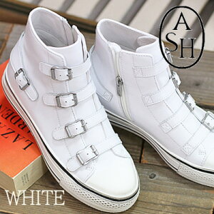 �y2025�N�t�čē��ׁz�y���{���K�戵�X�zASH Virgin WHITE �A�b�V�� ���@�[�W�� ���U�[ �n�C�J�b�g�X�j�[�J�[ �z���C�g �C ���f�B�[�X