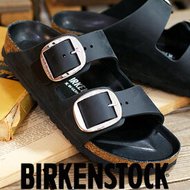 【ポイント10倍】【2023年春夏新作】【ナロー】【国内正規品】 BIRKENSTOCK Arizona Big Buckle (シルバー) Black (1011075)ビルケンシュトック アリゾナ ビッグ バックル ブラック サンダル