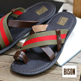 楽天市場 レザー サンダル イタリア メンズ Bisonの通販