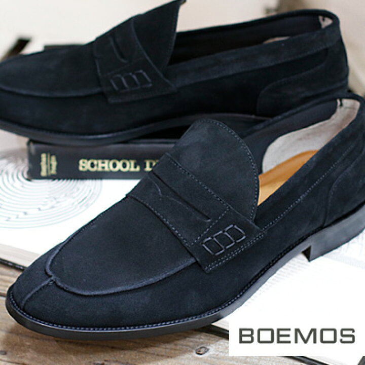 楽天市場】【正規品】BOEMOS ボエモス メンズ モカシン スリッポン 