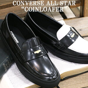 y2025NtĐVzy{K戵Xz CONVERSE ALL STAR COINLOAFER (BLACK)(BLACK/WHITE)Ro[X I[X^[RC[t@[ ubN ubN/zCgjZbNX Y fB[X