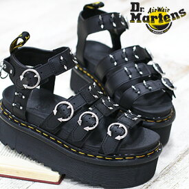 【2024年春夏新作】【国内正規品】 Dr.Martens BLAIRE QUAD HDW BLACK 31533001ドクターマーチン ボディピアス ストラップ サンダル 軽量 厚底 レディース