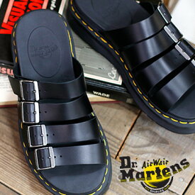 【国内正規品】 Dr.Martens TATE 27398001 BLACK ドクターマーチン サンダル 軽量【マーチン 正規品 3ホール に並ぶ人気シリーズ】