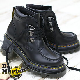 【2024年春夏新作】【国内正規品】 Dr.Martens CORRAN 3 ホール ブーツ 31492001 BLACK ドクターマーチン レースアップ 厚底 ブーツ スクエアトゥ レディース