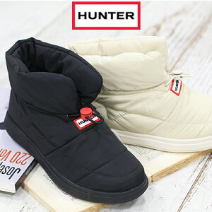 �y�z���C�g23.0cm�̂݁z�y�������K�i�z HUNTER IN/OUT PUFFER BOOTIE(BLACK)(WHITE)WFF3001WWU �n���^�[ �C��/�A�E�g �p�t�@�[�u�[�e�B(�u���b�N)(�z���C�g) ���[���V���[�Y �u�[�c �A�E�g�h�A �h��