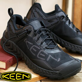 【メンズ】【ポイント10倍】KEEN NXIS EVO WP TRIPLE BLACK 1027193キーン ネクシス エヴォ ウォータープルーフ ブラック ハイキングシューズ 防水スニーカー