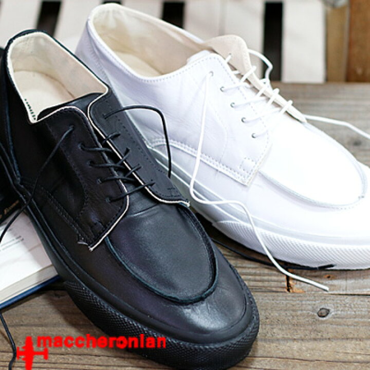 楽天市場】maccheronian 5100L-BK11 WHITE BLACK マカロニアン 