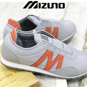 y2024Ntēׁz MIZUNO MLC-00 SLIP-ON WP D1GF2329 (04 GRAY/ORANGE)~Ym h Xb|Xj[J[ O[ IW fB[X Y jZbNX