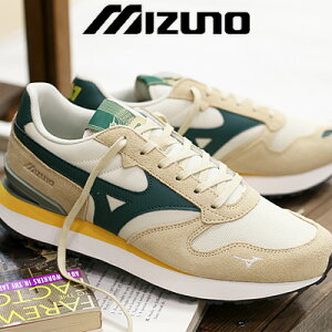 【ポイント10倍】【2025年春夏新作】MIZUNO RB87 D1GA2352 (20 LIGHT BEIGE/GREEN/ORENGE) ミズノ レトロ ラニングシューズ ライトベージュ×グリーン×オレンジ
