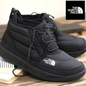 【メンズ】【2023年秋冬新作】【国内正規品】 THE NORTH FACE Nuptse Chukka WP NF52373KW( TNFブラック×TNFホワイト)ノースフェイス チャッカ 防水 メンズ