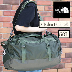 【2024年春夏再入荷】【国内正規品】 THE NORTH FACE K Nylon Duffel 50 NMJ72352ノースフェイス ナイロンダッフル50 キッズ ブラック(K) ニュートープグリーン(NT)ドラムバッグ ダッフルバッグ メンズ レディース