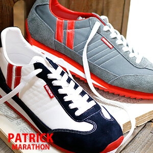 ���y2025�N�t�čē��ׁz�y�����������Г��������z�y���K�戵�X�z PATRICK MARATHON WHT(9420) GRY(9624) �p�g���b�N �}���\�� �z���C�g �O���[ ���f�B�[�X �����Y