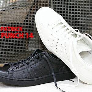 ���y�����������Г��������z�y���K�戵�X�z PATRICK PUNCH 14 WHT(14100) BLK(14101) �p�g���b�N �p���` ���U�[�X�j�[�J�[ ���f�B�[�X �����Y