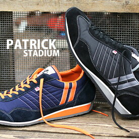 【★交換送料片道無料★】【正規取扱店】【11/12再入荷】 PATRICK sneaker STADIUM スタジアム NV/ORG(23952) BLK(23011) パトリック スニーカー レディース メンズ 【 マラソン NARATHON 好きにもおすすめ 】　