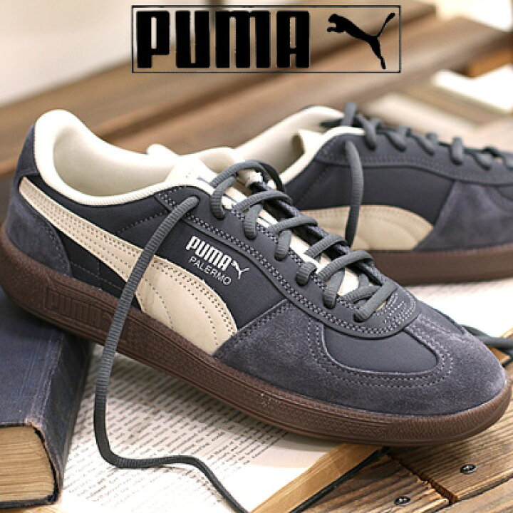 楽天市場】【2025年秋冬新作】PUMA PALERMO POP(403257 03)DUSKY GRAY 