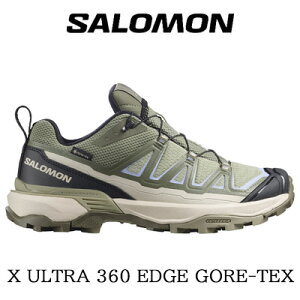 �y���f�B�[�X�z�y2026�N�t�ĐV��zSALOMON X ULTRA 360 EDGE GTX W (TEA/DEEP LICHEN GREEN/BRUNNERA BLUE)�T������ �G�b�N�X�E���g�� 360 �G�b�W GORE-TEX �h�� L490983 �O���[�� �u���[ �u���b�N