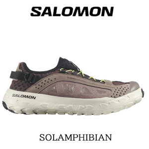 �y�����Y�z�y2026�N�t�ĐV��zSALOMON SOLAMPHIBIAN (Black Coffee / Iron / Rainy Day) �T������ �\�����t�B�r�A�� �u���b�N �x�[�W�� �u���E�� �E�H�[�^�[�V���[�Y 2WAY L491077