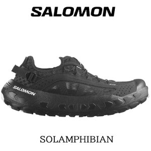 �y�����Y�z�y2026�N�t�ĐV��zSALOMON SOLAMPHIBIAN L47814800(Black / Black / Alloy) �T������ �\�����t�B�r�A�� �u���b�N �E�H�[�^�[�V���[�Y 2WAY