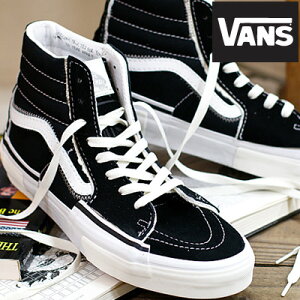 y2023NtĐVzyKiz VANS SK8-HI RECONSTRUCT BLK/T.WHoY XP[gnC RXgNg ubNY fB[X Xj[J[ VN0005UK6BT