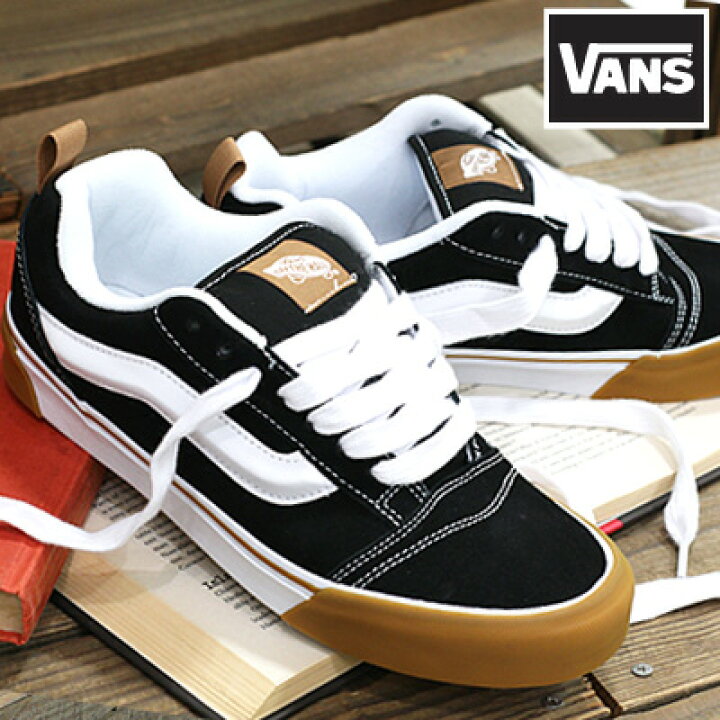 楽天市場】【2024年秋冬新作】VANS Knu Skool Gum Bumper Blackバンズ 