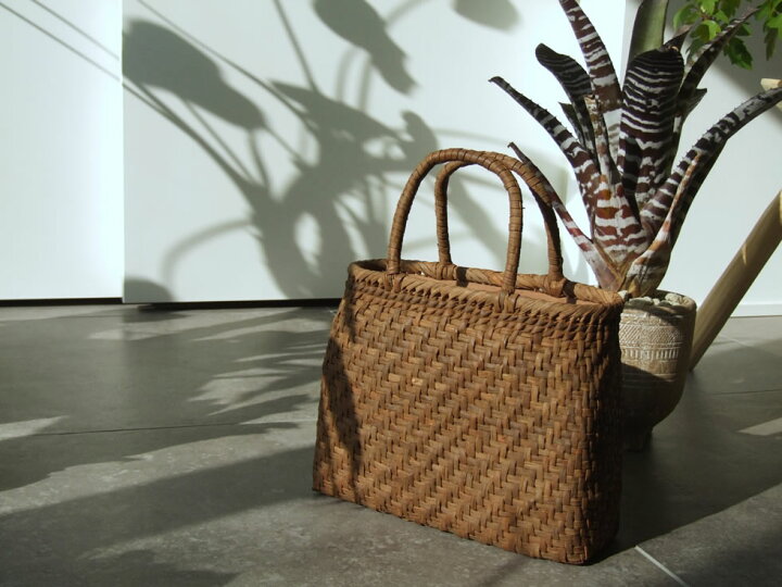 楽天市場】純国産 信州長野県 山葡萄かごバッグ 網代編み 定番型 上  