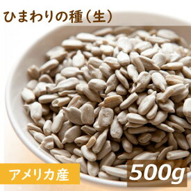 【最大で1000円offクーポンあり！】送料無料 ひまわりの種 生 500g ゆうパケット ヒマワリ サンフラワーシード なま 無添加 無塩 無油 無植物油 不飽和脂肪酸 リノール酸 ビタミンE 抗酸化作用 健康 美容 製菓材料 製パン材料 ケーキ材料 業務用 ポイント消化 チャック袋入