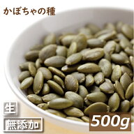 楽天ランキング受賞 かぼちゃの種 生 500g カボチャ パンプキンシード 南瓜 なま 無添加 無塩 無油 無植…