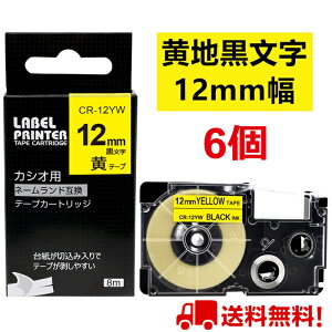 |Cg10{! 6  JVI l[h e[v 12mm ݊ XR-12YW e[v  8m ˁ[ނ J[gbW JVI CASIO xC^[ i-ma KL-SP10-PN KL-SP10-SA KL-SP100-MM KL-P40-BU KL-M7CA 
