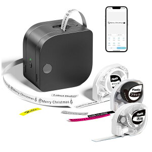 [���r���[���T] ���x���v�����^�[ Phomemo P12pro ���x�����C�^�[ �X�}�z�Ή� �e�v�� ���� �V�[�� ���[�J�[ ���@�\ �ƒ�p ���x�����C�^�[ �M�]�ʁE���M���p �^�C�v �s�[�^�b�` �z�e�[�v 12mm�� ��