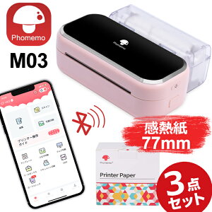 [r[T] ~jv^[ Phomemo M03 X}zv^[ 80mm X}zΉ oCv^[  ʐ^ ^ ^ T[}v^[ Type-C[d iPhone androidΉ M {