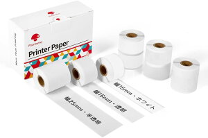 �|�C���g10�{! Phomemo M02Pro M02S M04AS ���� ���M���[���V�[�� 15mm�� ����3.5m �����n������ �����ԕۑ� BPA�t���[�ڒ��܂����S �X�}�z ���x�����C�^�[�p�X�e�b�J�[ �蒠/�ƒ���[/�H�i�\��/���M��