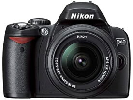 【中古】Nikon デジタル一眼レフカメラ D40 レンズキット ブラック D40BLK