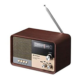 【中古】（非常に良い）サンスイ Bluetoothスピーカー AM/FMラジオ付き ウッド MSR-1 WD