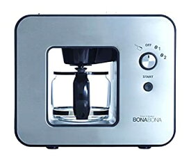 【中古】（非常に良い）CCP （BONABONA） 全自動ミル付きコーヒーメーカー(保温機能搭載) 「豆・粉からドリップ可能」 ガラスジャグ付き ブラック BZ-MC81-BK