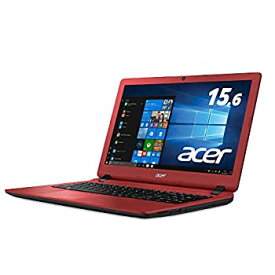 【中古】Acer ノートパソコン Aspire Celeron N3350/15.6インチ/4GB/500GB HDD/DVD ドライブ/Windows 10/レッド ES1-533-W14D/R