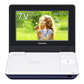 【中古】東芝 7型ポータブルDVDプレーヤーブルーCPRM対応TOSHIBA REGZA レグザポータブルプレーヤー SD-P710SL