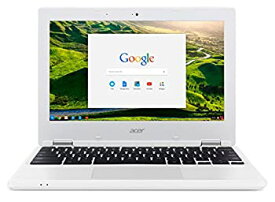 【中古】Acer Chromebook CB3-131-C3SZ 11.6-Inch Laptop (Intel Celeron N2840 Dual-Core Processor2 GB RAM16 GB Solid State DriveChrome) White(US V