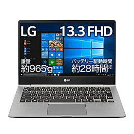 【中古】LG ノートパソコン gram 965g/バッテリー28時間/Core i7/13.3インチ/Windows 10/メモリ 8GB/SSD 512GB/Thunderbolt3/Dシルバー/13Z990-VA76J