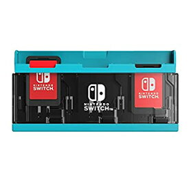 【中古】「非常に良い」（任天堂ライセンス商品）プッシュカードケース6 for Nintendo Switch ネオンブルー（Nintendo Switch対応）