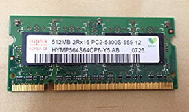 【中古】 Hynix 512MB 2R×16 PC2-5300S-55-12 HYMP564S64CP6-Y5 AB メモリー