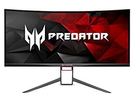 【中古】（非常に良い）Acer Predator Gaming X34 Pbmiphzx Curved 34%ダブルクォーテ% UltraWide QHD Monitor with NVIDIA G-SYNC Technology (Display Port & HDMI Port)