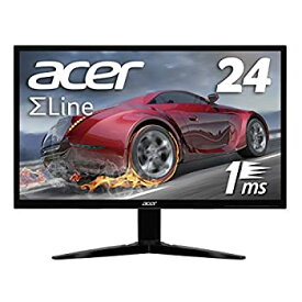 【中古】Acer ゲーミングモニター SigmaLine 24インチ KG241bmiix 1ms(GTG) 75Hz TN FPS向き フルHD FreeSync HDMIx2 スピーカー内蔵 ブルーライト軽減