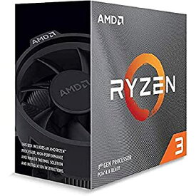 【中古】（非常に良い）AMD Ryzen 3 3100%カンマ% with Wraith Stealth cooler 3.6GHz 4コア / 8スレッド 65W100-100000284BOX