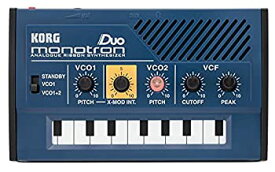 【中古】「未使用品」KORG 手のひらサイズ アナログ シンセサイザー monotron DUO モノトロン デュオ シンプルなレイアウトで入門用に最適 スピーカー内蔵 ヘッドフォ