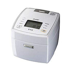 【中古】三菱電機 IHジャー炊飯器 5.5合炊き 備長炭 炭炊釜(5層厚釜) ハードコート80 七重全面加熱 月白 NJ-VVB10-W