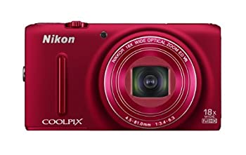【中古】（非常に良い）Nikon デジタルカメラ COOLPIX S9400 光学18倍ズーム 有効画素数1811万画素 ヴェルヴェットレッド S9400RD