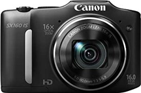 【中古】（非常に良い）Canon デジタルカメラ PowerShot SX160IS 約1600万画素 光学16倍ズーム 単3形電池 ブラック PSSX160IS