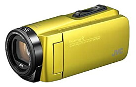 【中古】JVCKENWOOD JVC ビデオカメラ Everio R 防水 防塵 32GB内蔵メモリー シトロンイエロー GZ-R480-Y