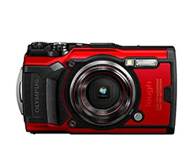 【中古】（非常に良い）OLYMPUS デジタルカメラ Tough TG-6 レッド 1200万画素CMOS F2.0 15m 防水 100kgf耐荷重 GPS 内蔵Wi-Fi TG-6RED